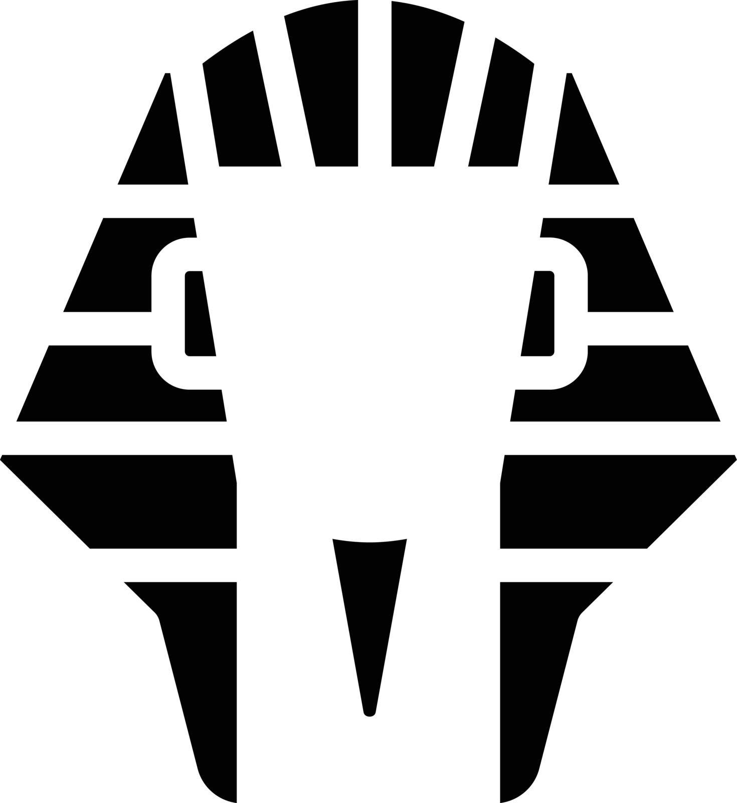 pharaoh Vector illustration on a transparent background. Premium quality symmbols. Glyphs vector icons for concept and graphic design.