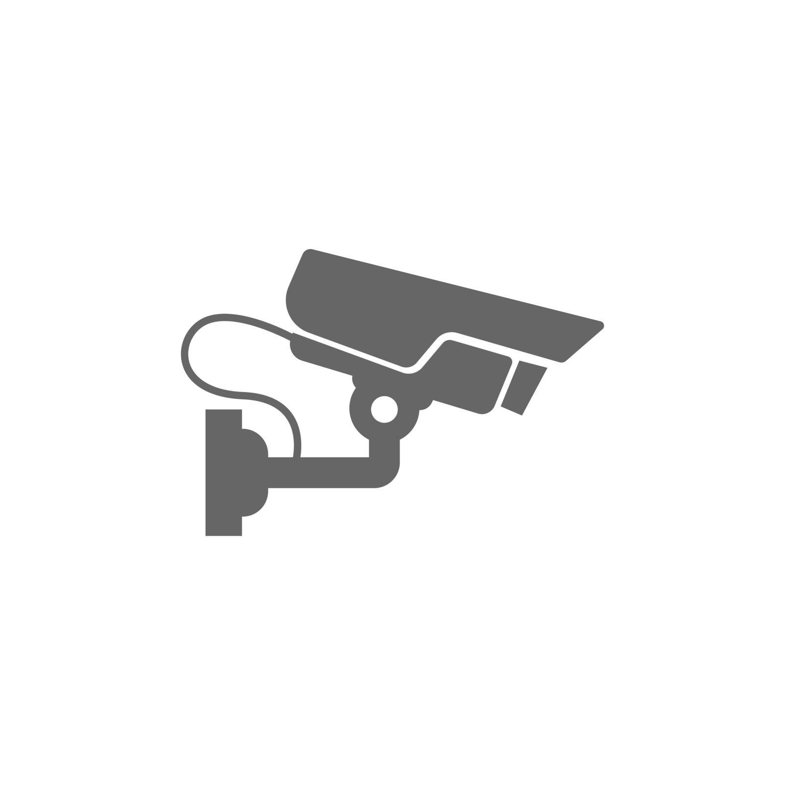 CCTV icon flat design illustration template by siti