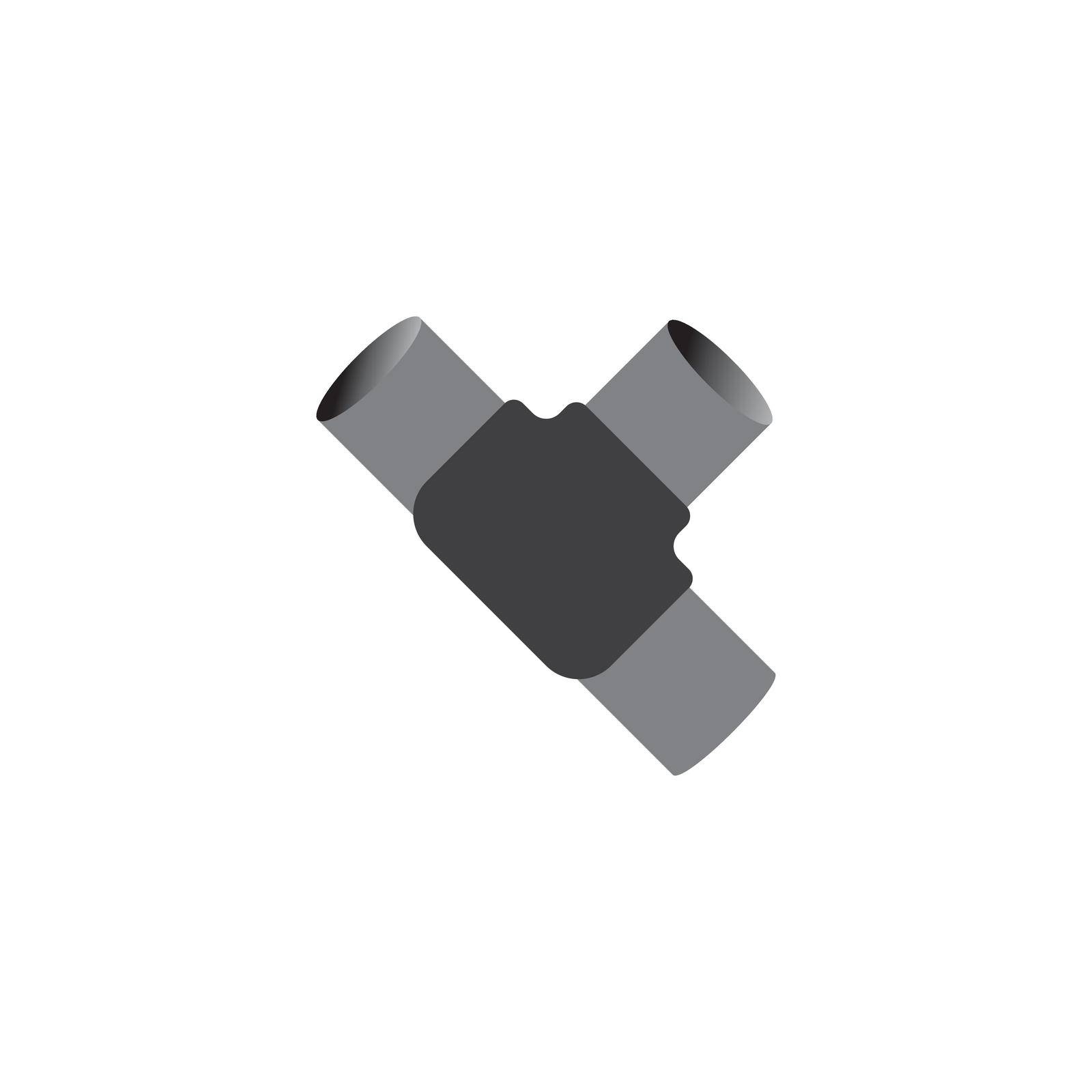 pipe connection icon vector illustration symbol design