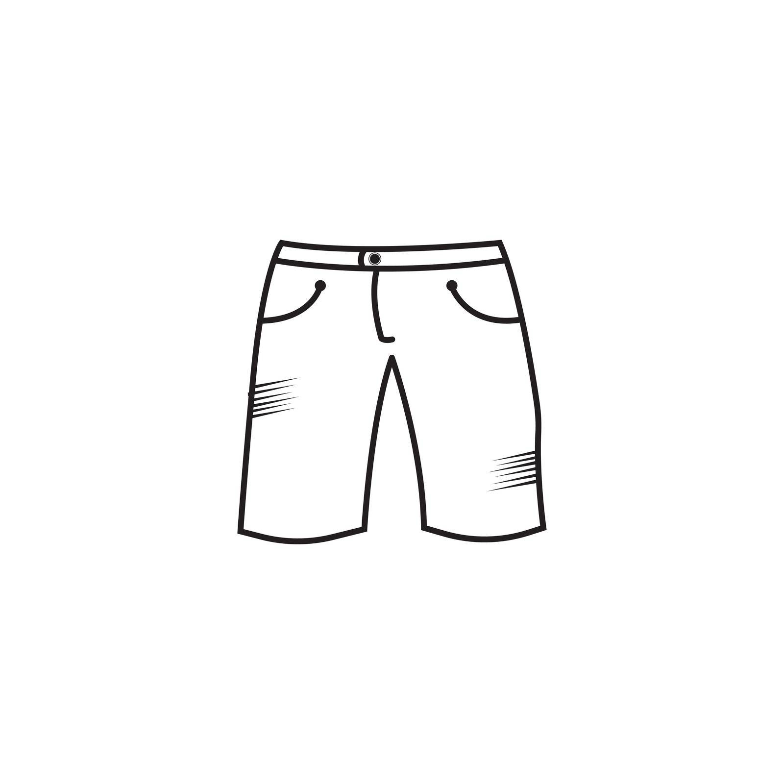 shorts vector icon illustration symbol design
