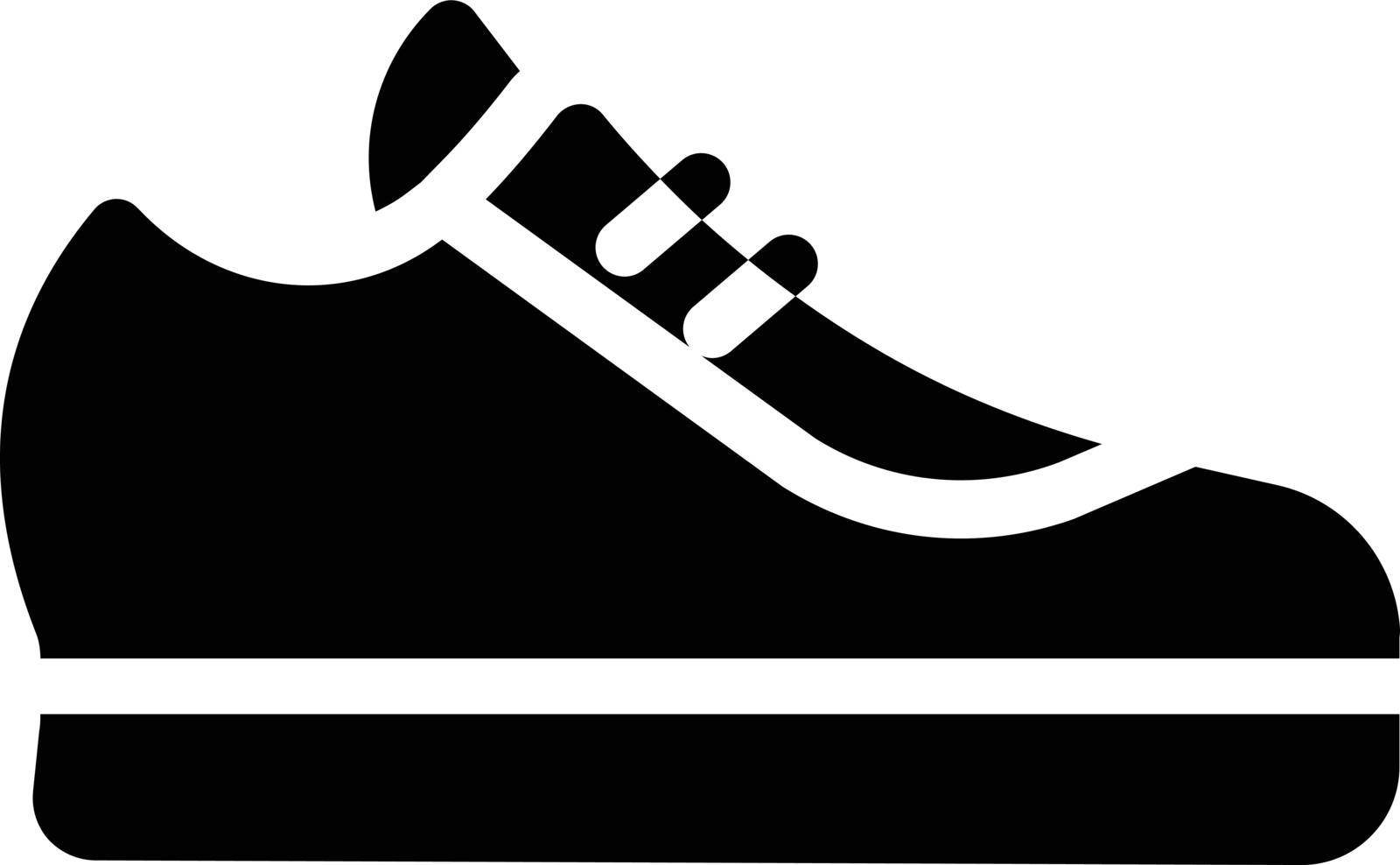 footwear Vector illustration on a transparent background. Premium quality symmbols. Glyphs vector icons for concept and graphic design.