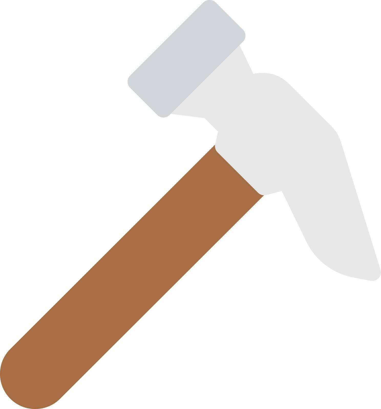 hammer Vector illustration on a transparent background. Premium quality symmbols. Line Color vector icons for concept and graphic design.