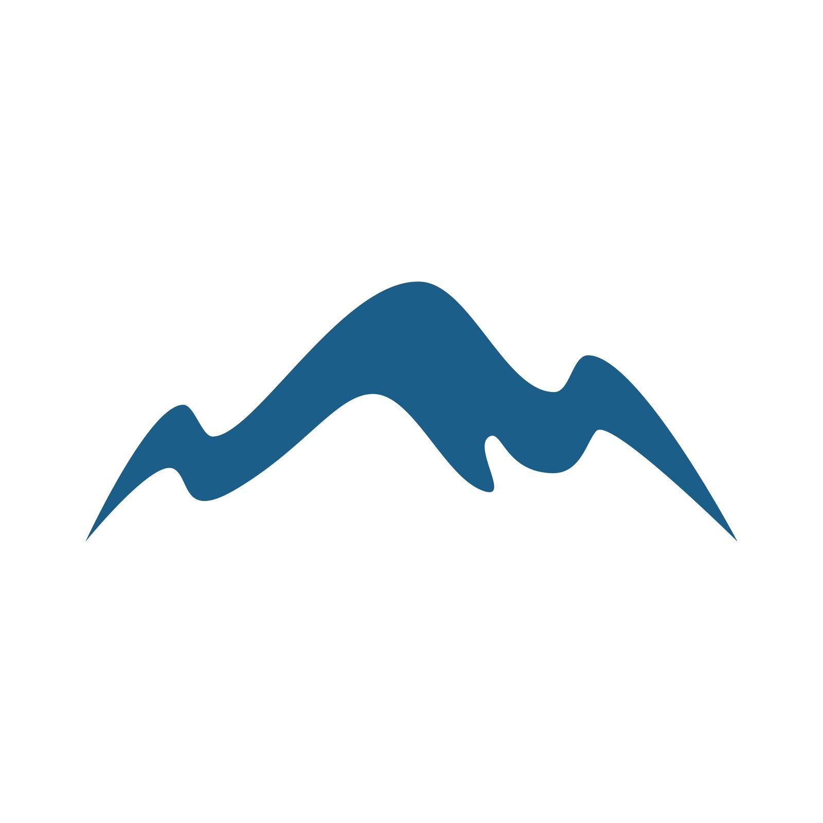 Mountain illustration logo vector flat design template