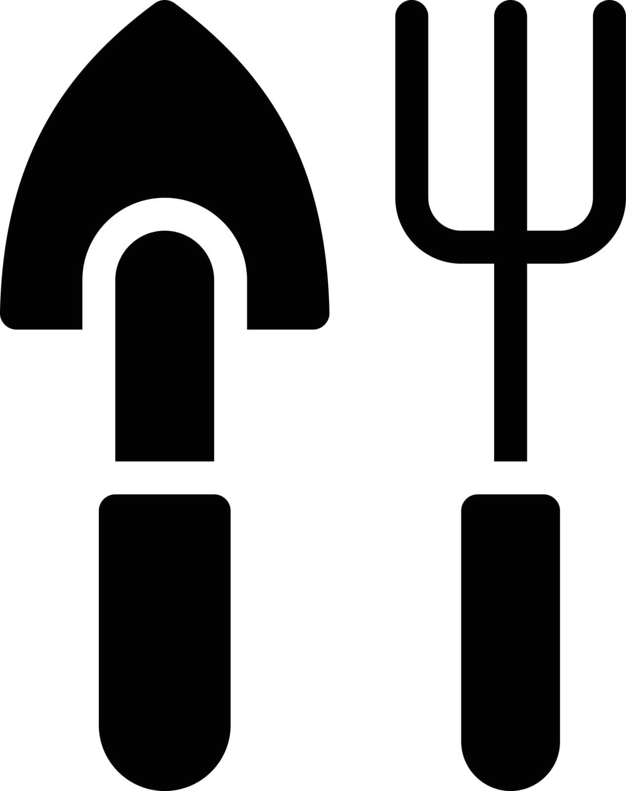 shovel Vector illustration on a transparent background. Premium quality symbols. Glyphs vector icon for concept and graphic design.
