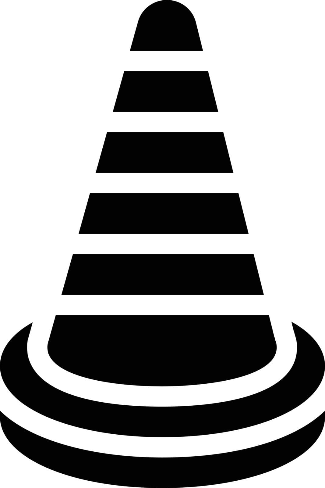 cone Vector illustration on a transparent background. Premium quality symmbols. Glyphs vector icons for concept and graphic design.