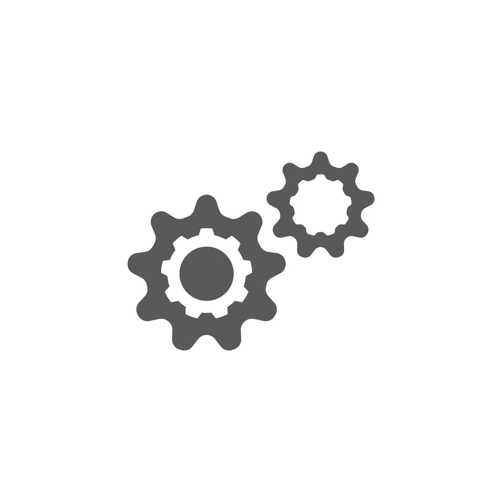 gear icon logo vector icon by Elaelo