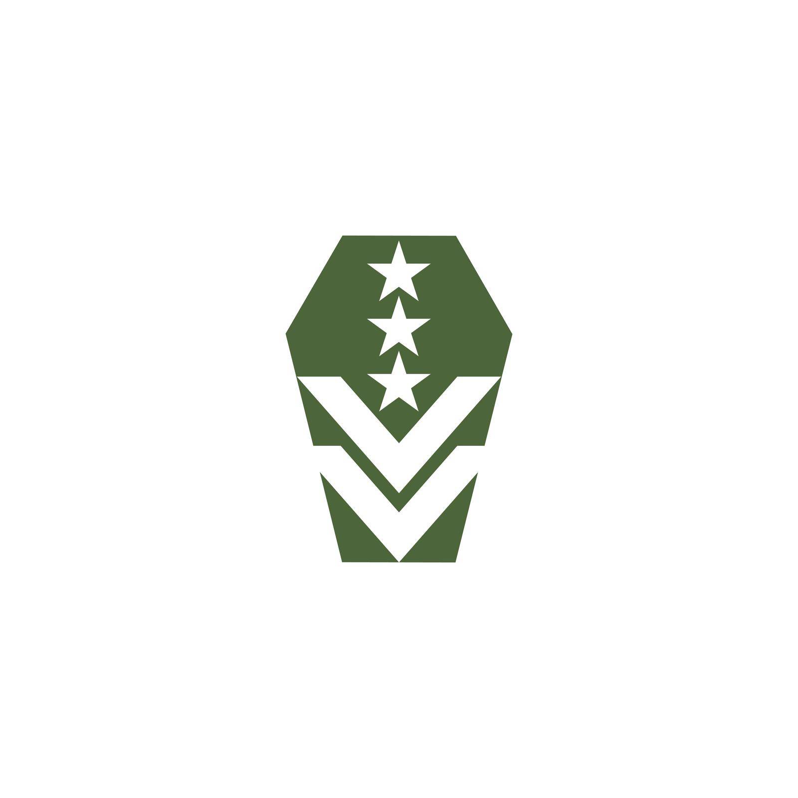 army military vector icon design template