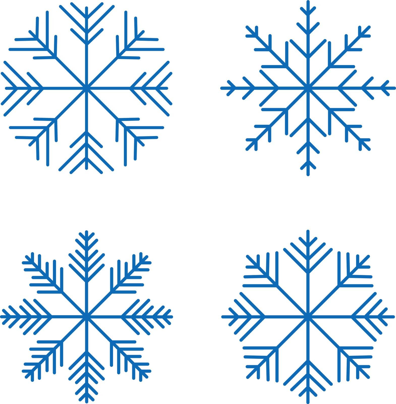 Snowflakes, vector.  by Yuka777