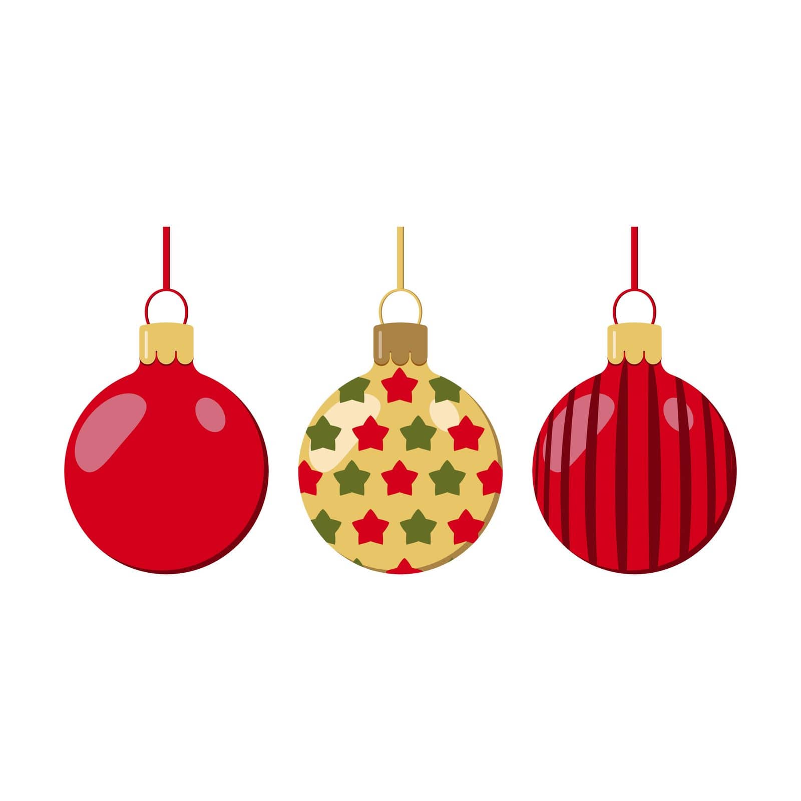 Christmas Colored Balloons for Decorating Postcards Banners Posters