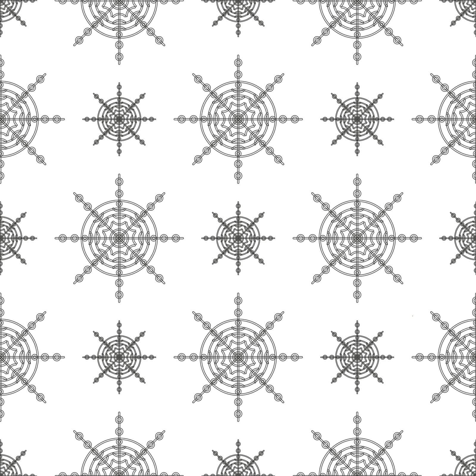 snowflake pattern in line art style for gift wrapping, wrapping paper