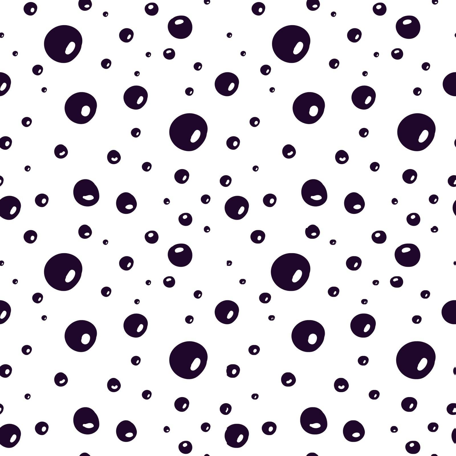 Seamless pattern with bubbles. Water bubbles pattern. Vector illustration