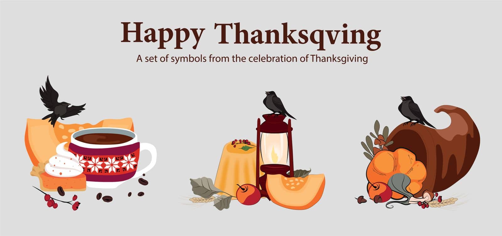 Thanksgiving holiday design template for websites by milastokerpro