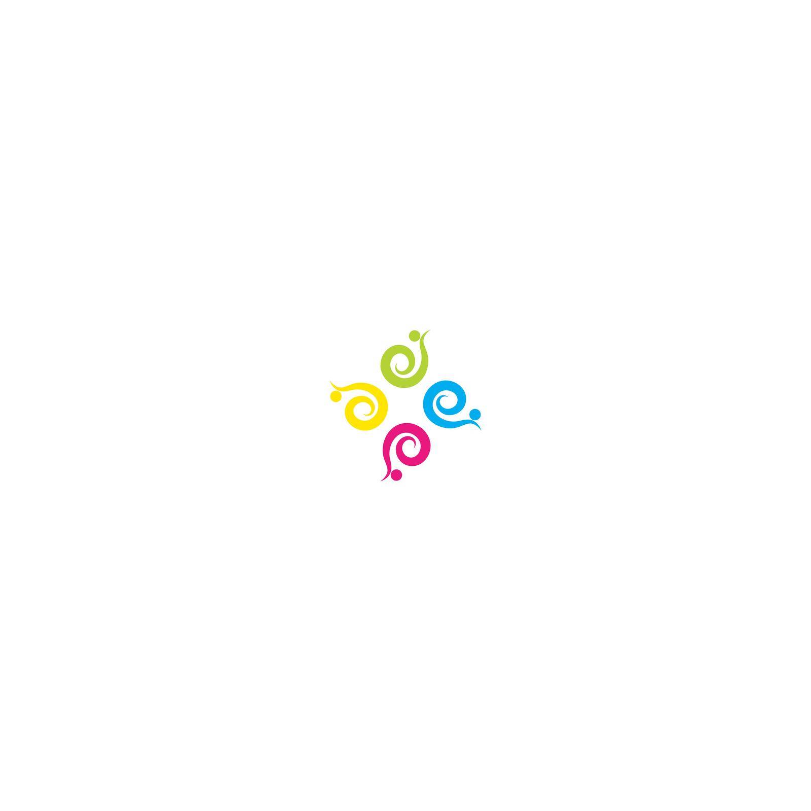 Community group, People group, Care logo icon illustration