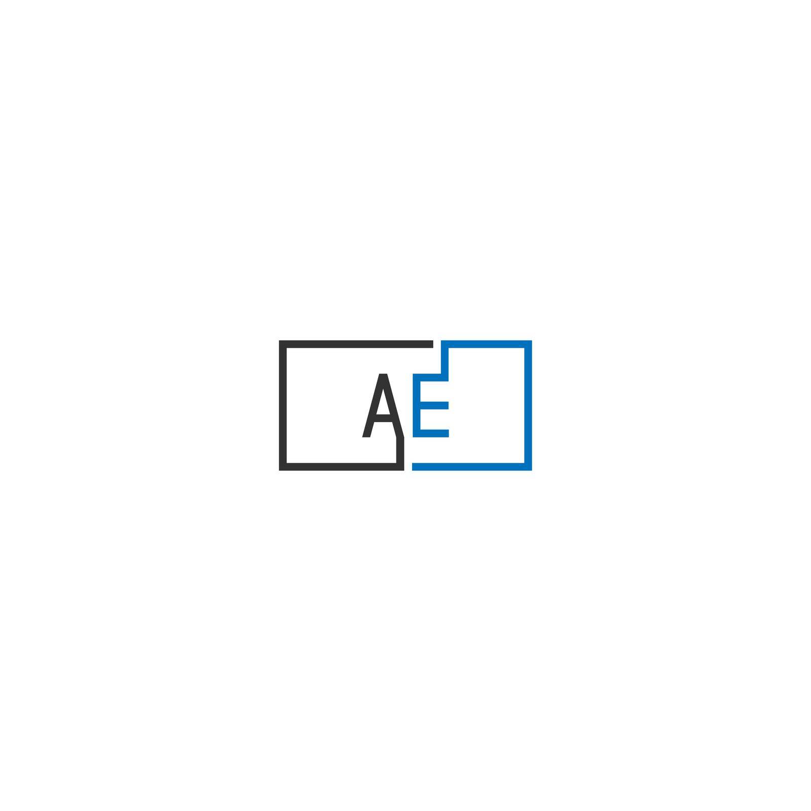 AE logo letter design concept by bellaxbudhong3