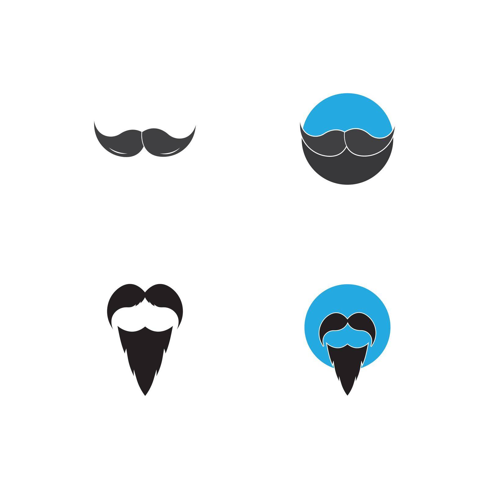 Mustache icon vector by Amin89