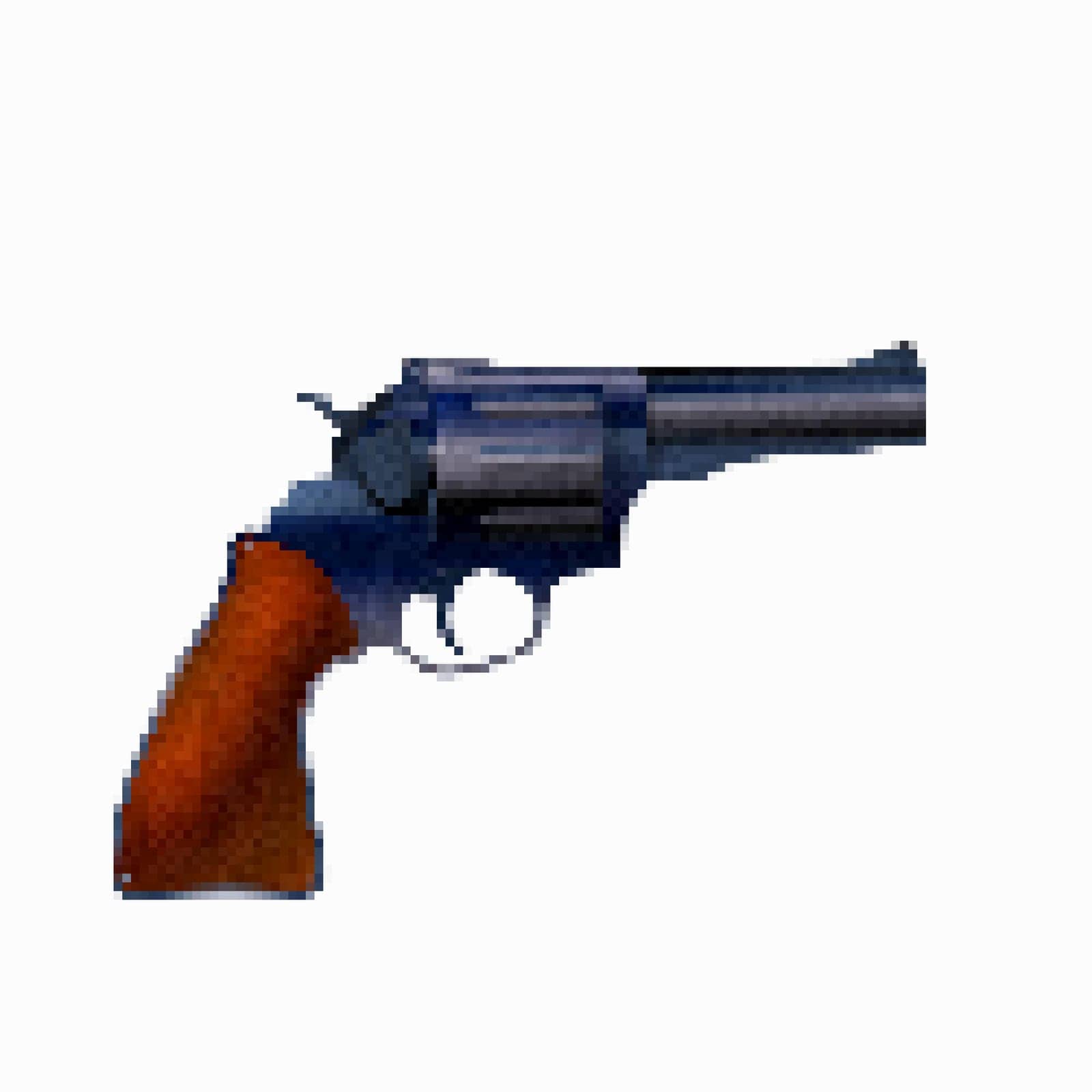 Pistol pixel art icon by Lirch