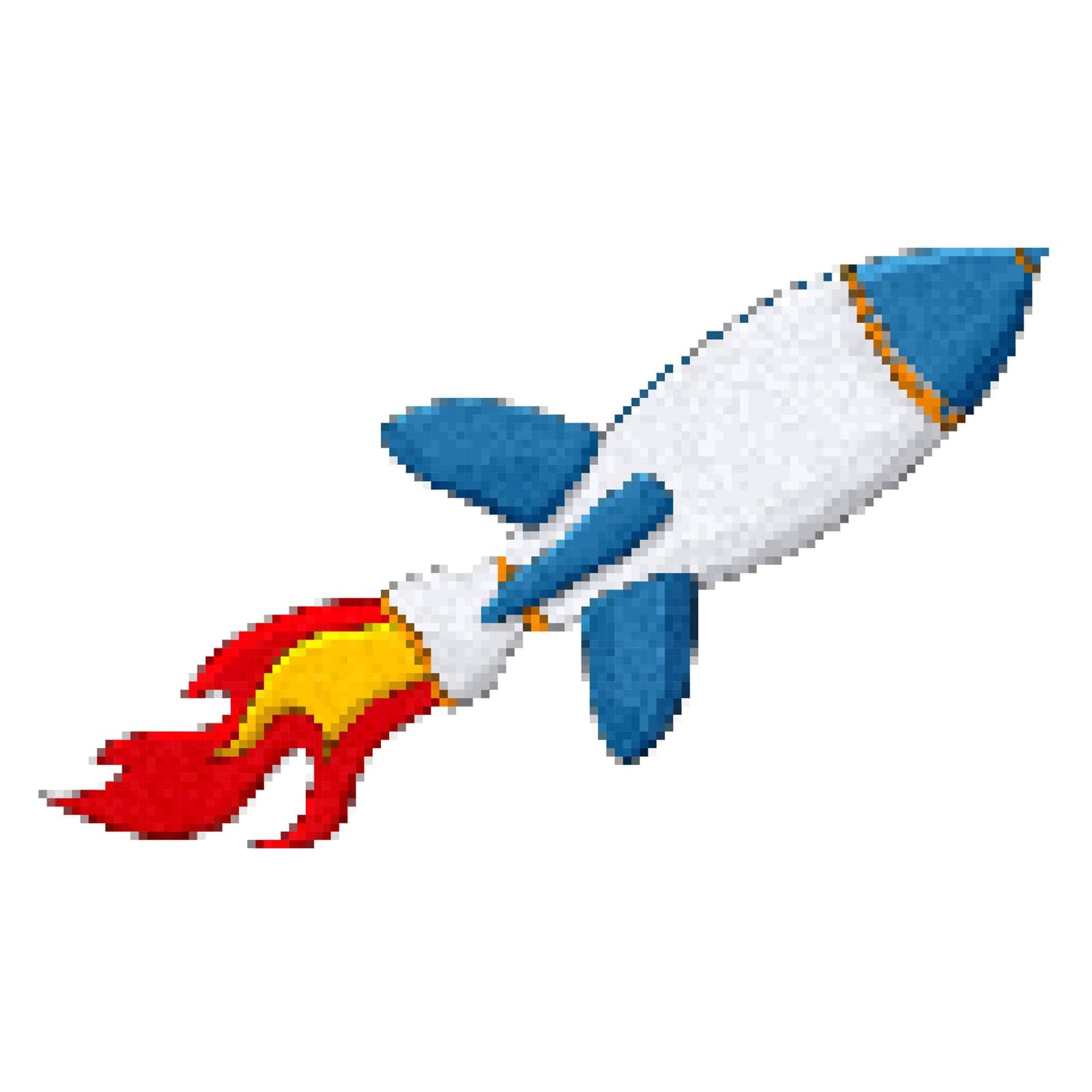 Rocket 8 bit icon by Lirch