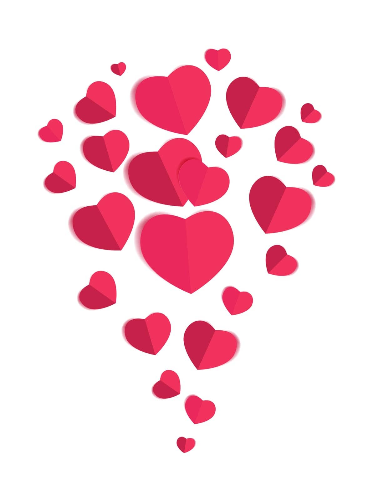 Love Heart Element for Valentine s Day. Vector Illustration