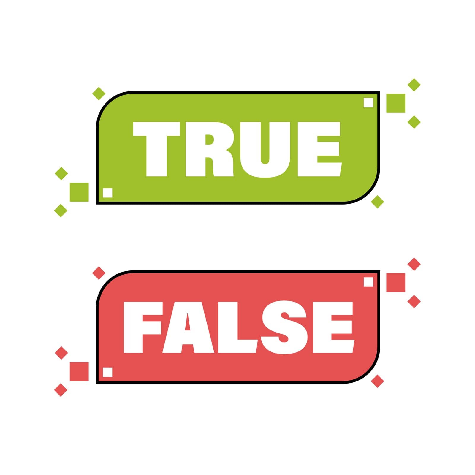 Quiz elements true or false by MakeVector