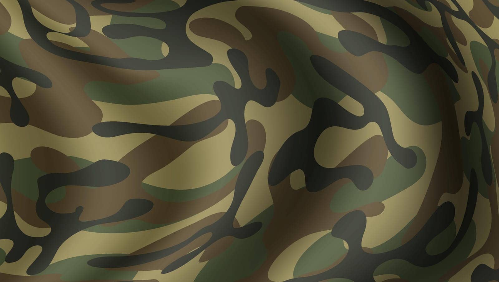 3D Military Camouflage For Army Fabric Texture by VectorThings