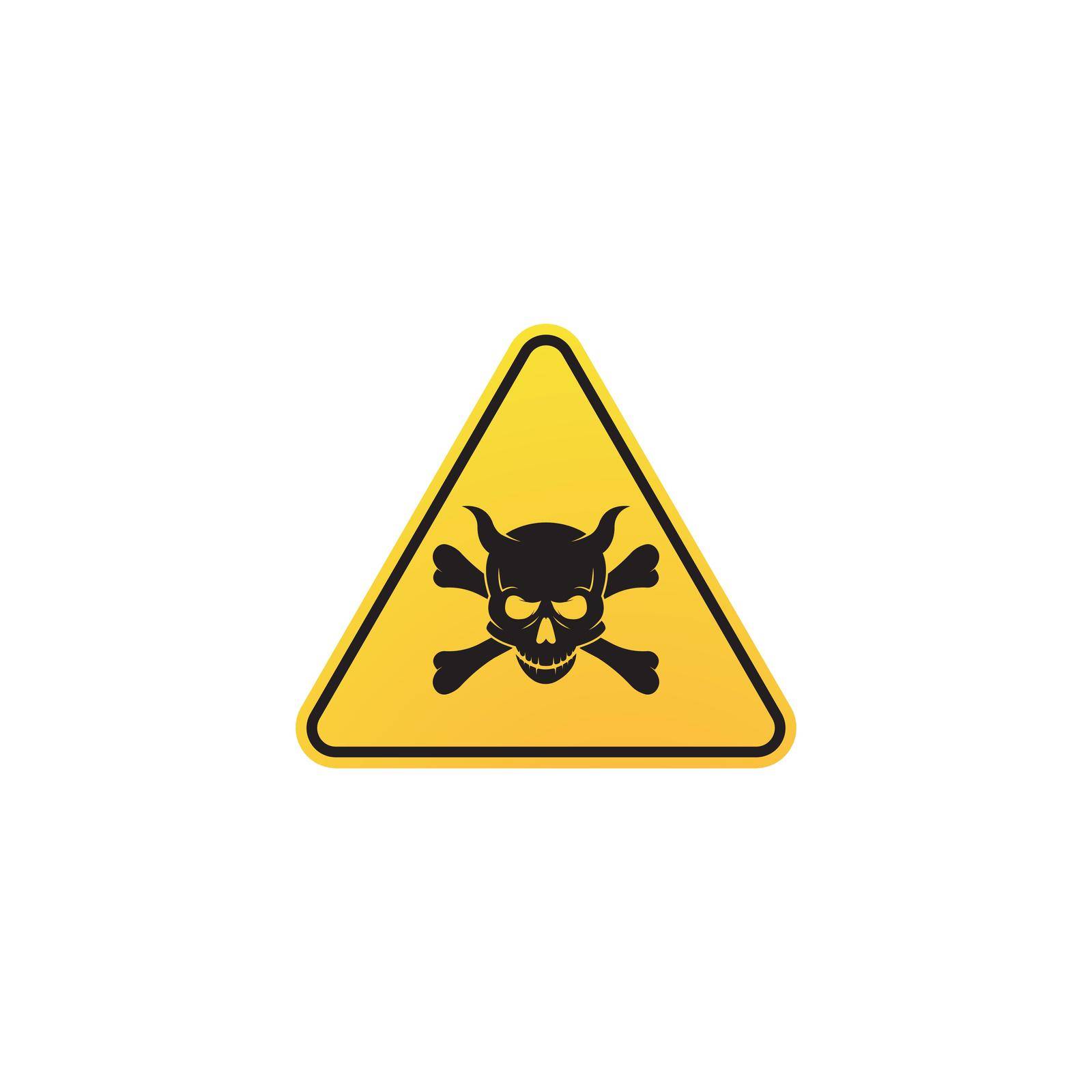 Skull Danger icon vector template