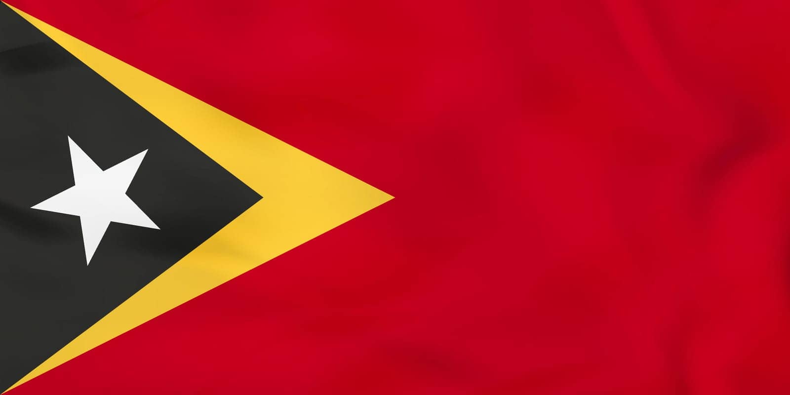 East Timor waving flag. East Timor national flag background texture. by boldg