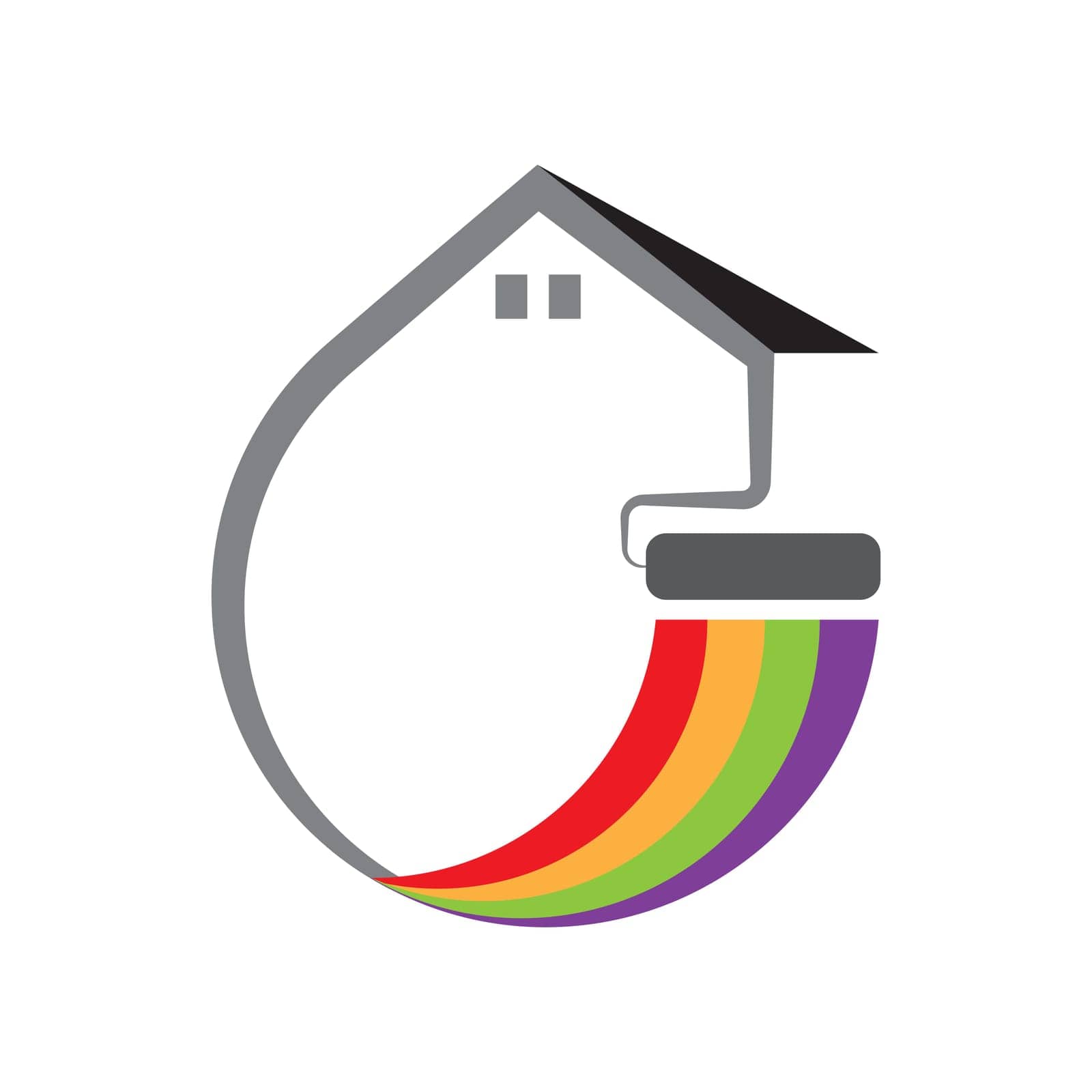Painting Logo vector illustration symbol design