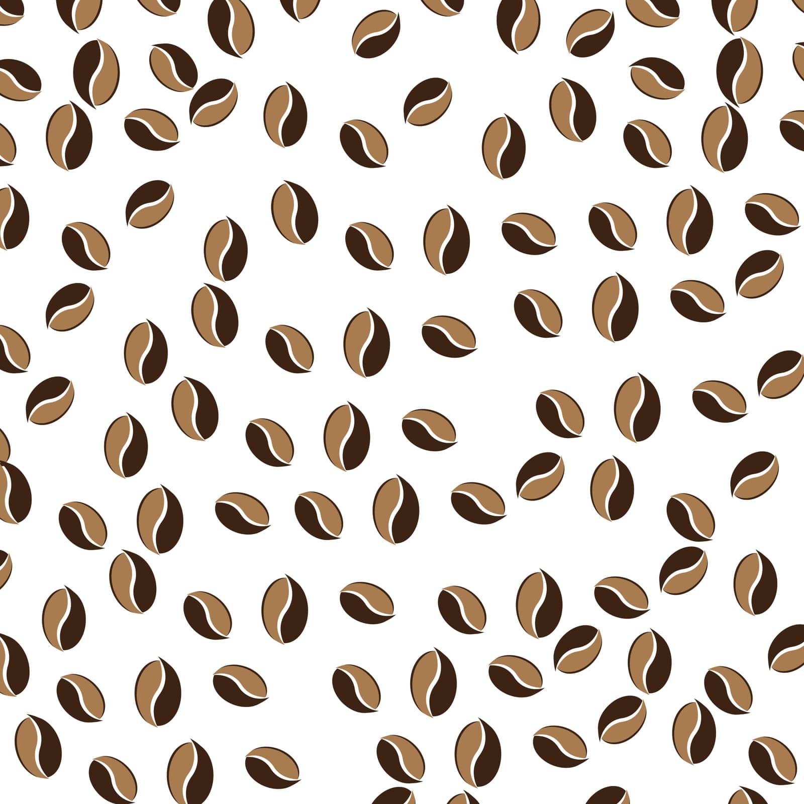 coffee bean background vector illustration template design