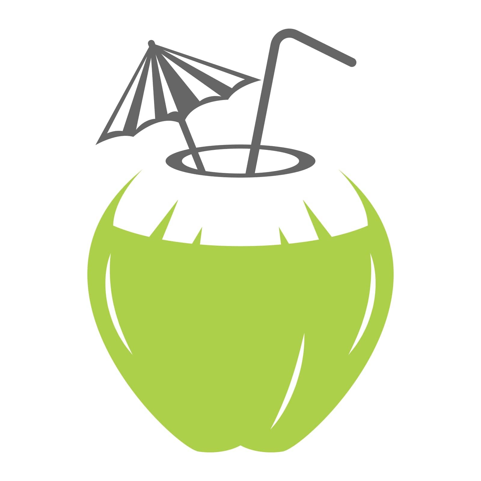 Coconut icon logo design by bellaxbudhong3