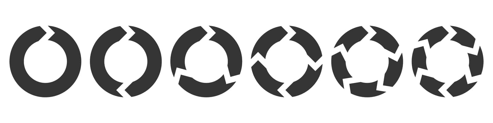 Set of circle arrows by Chekman