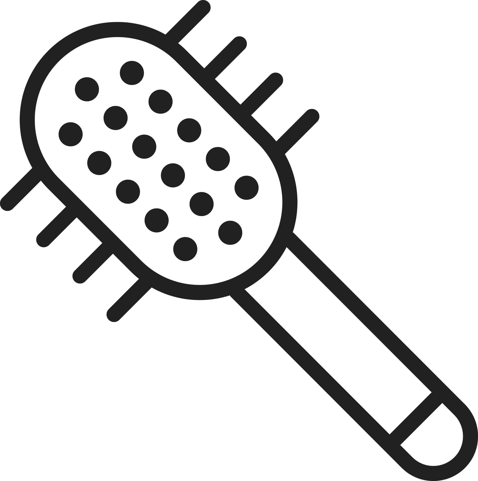 Hairbrush icon vector image. Suitable for mobile apps, web apps and print media. by ICONBUNNY