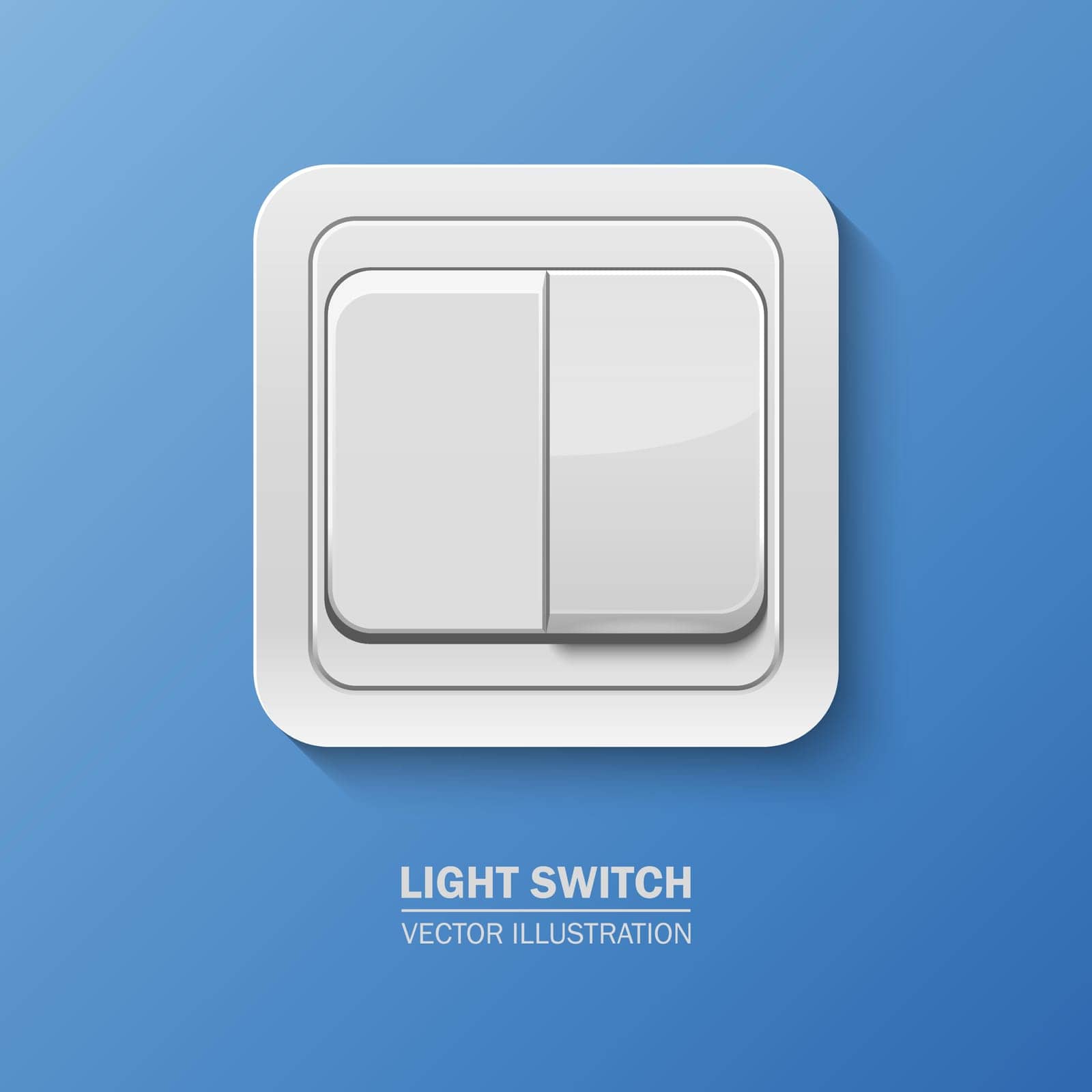 Vector background with realistic light switch by Gomolach