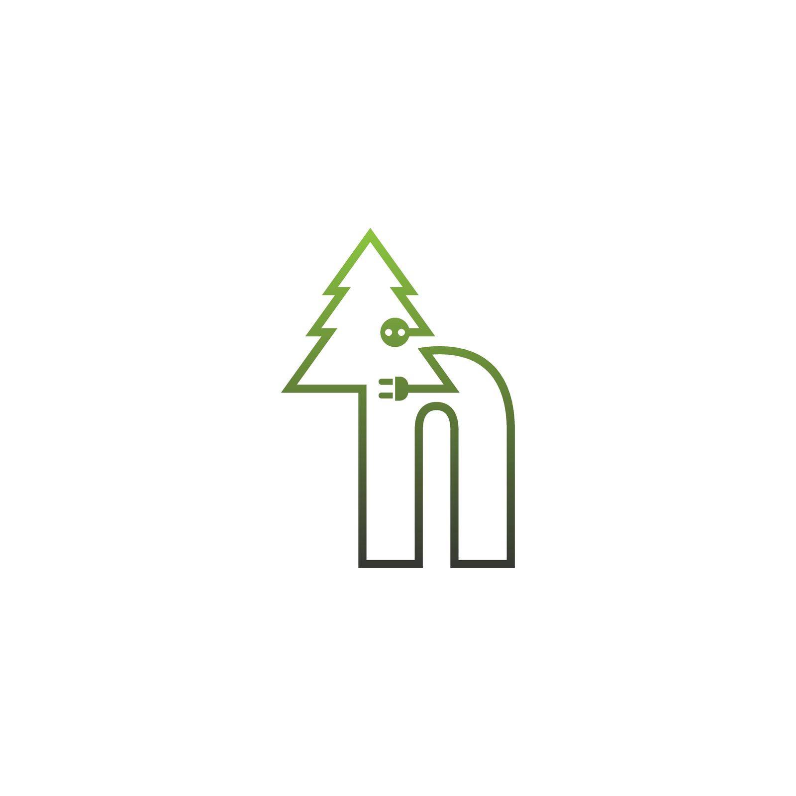 Letter tree Logo, Concept Letter + icon tree