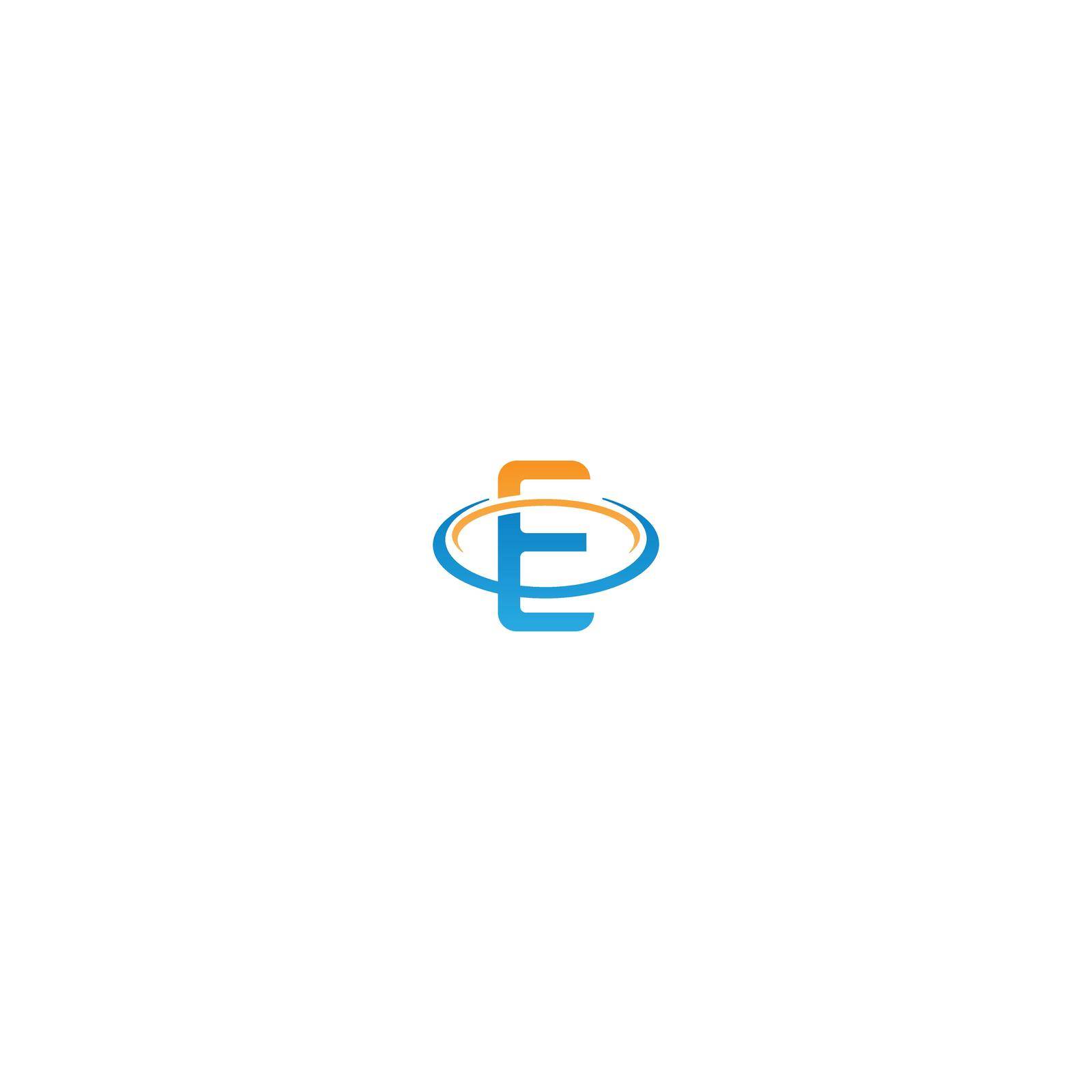 E Letter circle Logo, Concept Letter E + icon circle illustration by bellaxbudhong3