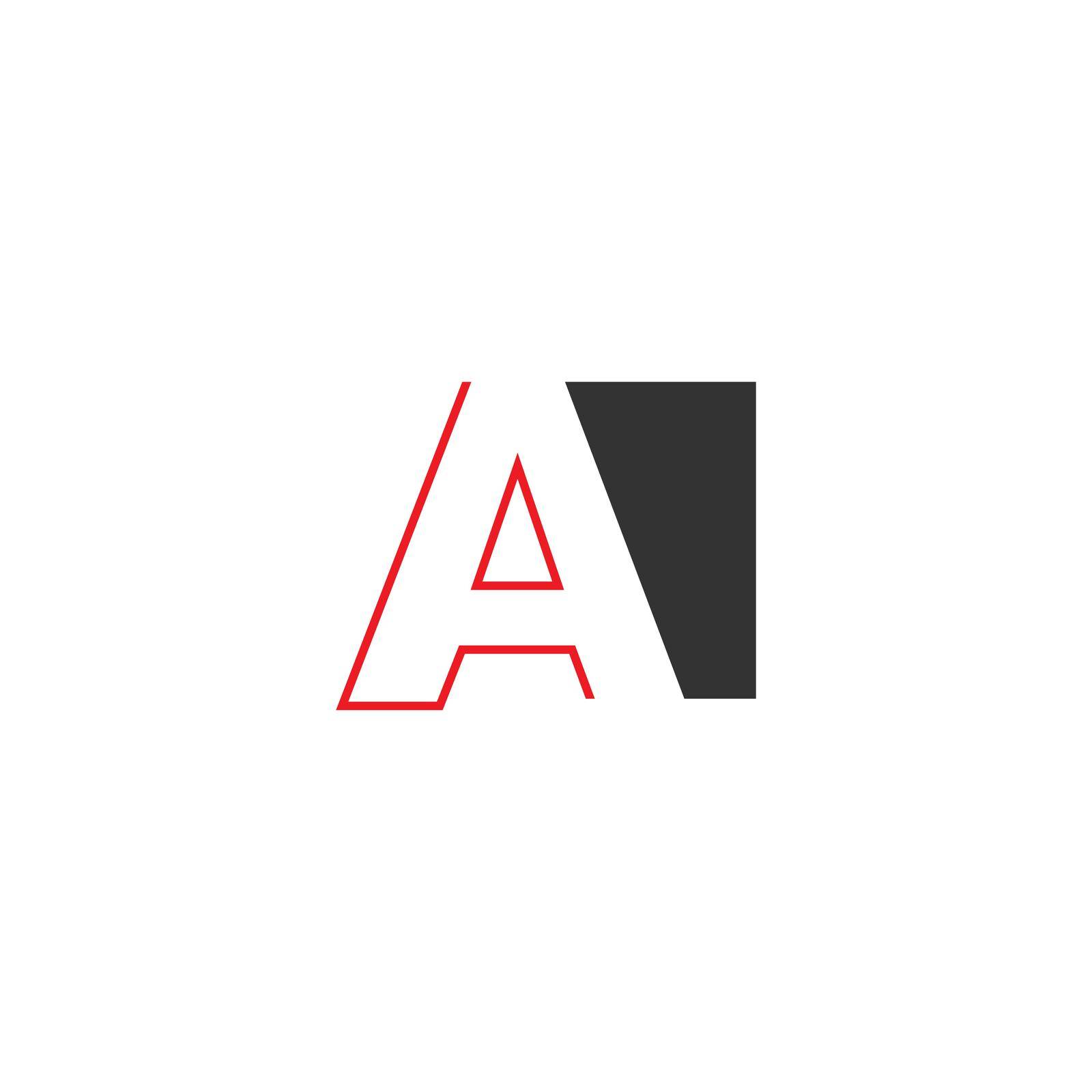 Letter A on square design by bellaxbudhong3