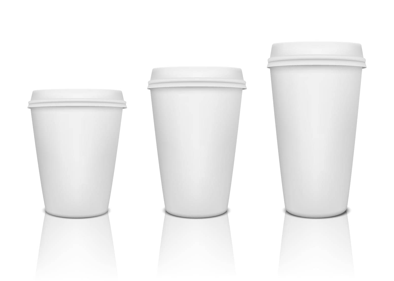 Paper coffee cup set by Gomolach