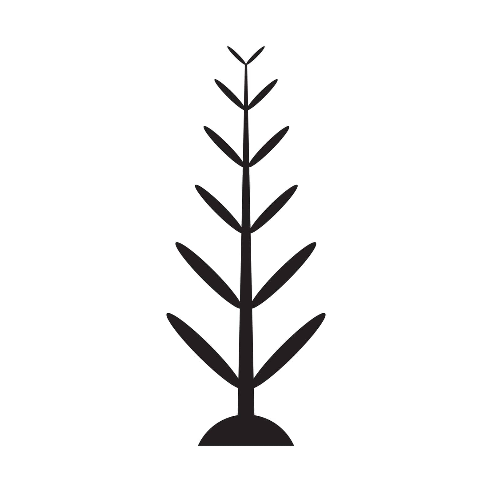 plant vector icon illustration simple design