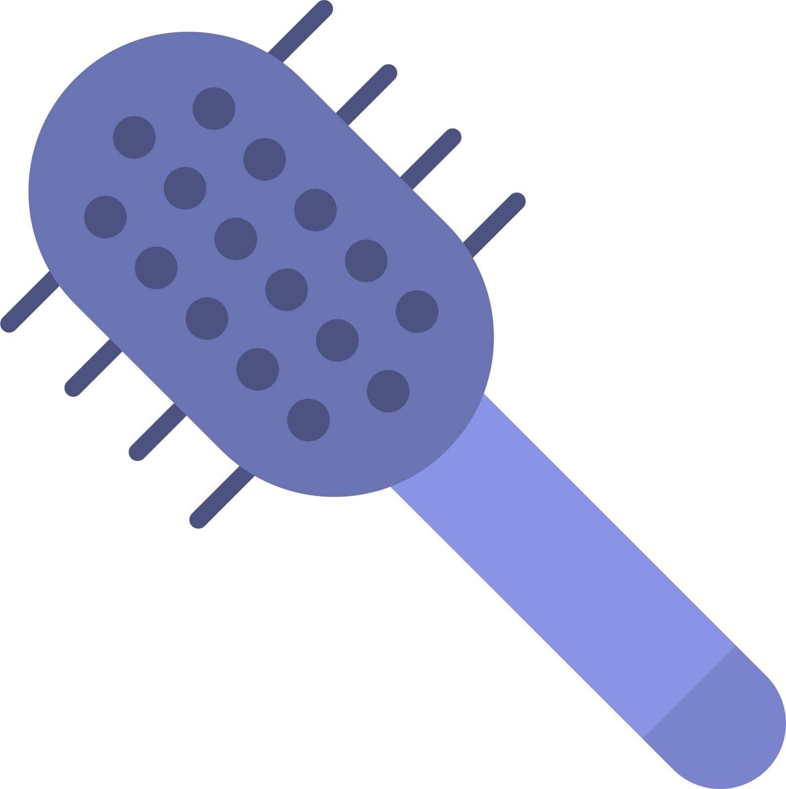 Hairbrush icon vector image. by ICONBUNNY