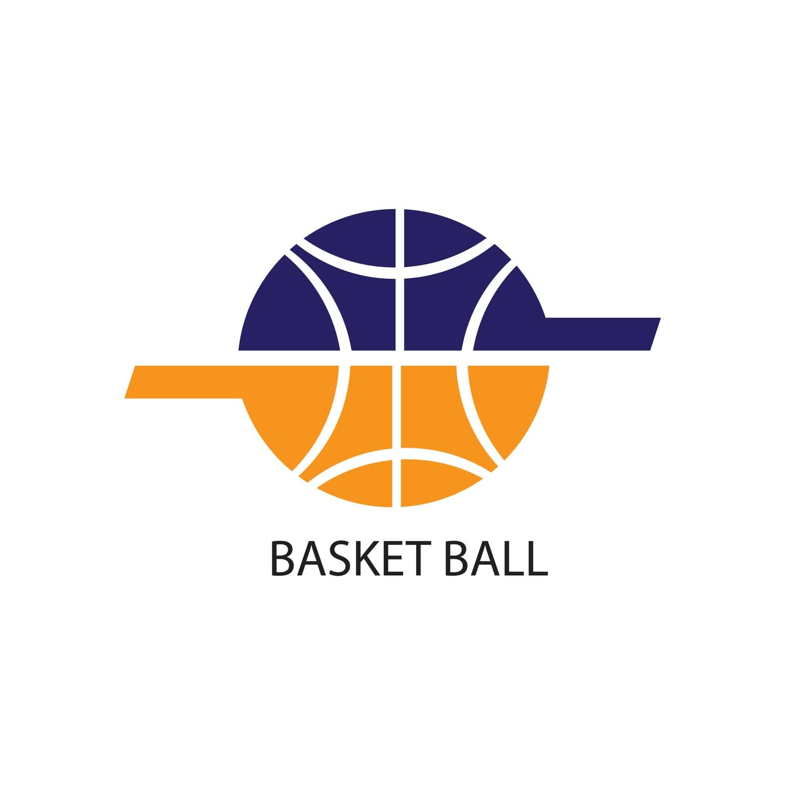 basket ball logo vector by ABD03