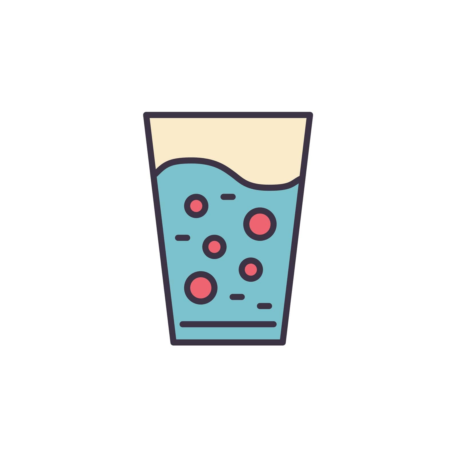 Glass of Water related vector icon. by smoki