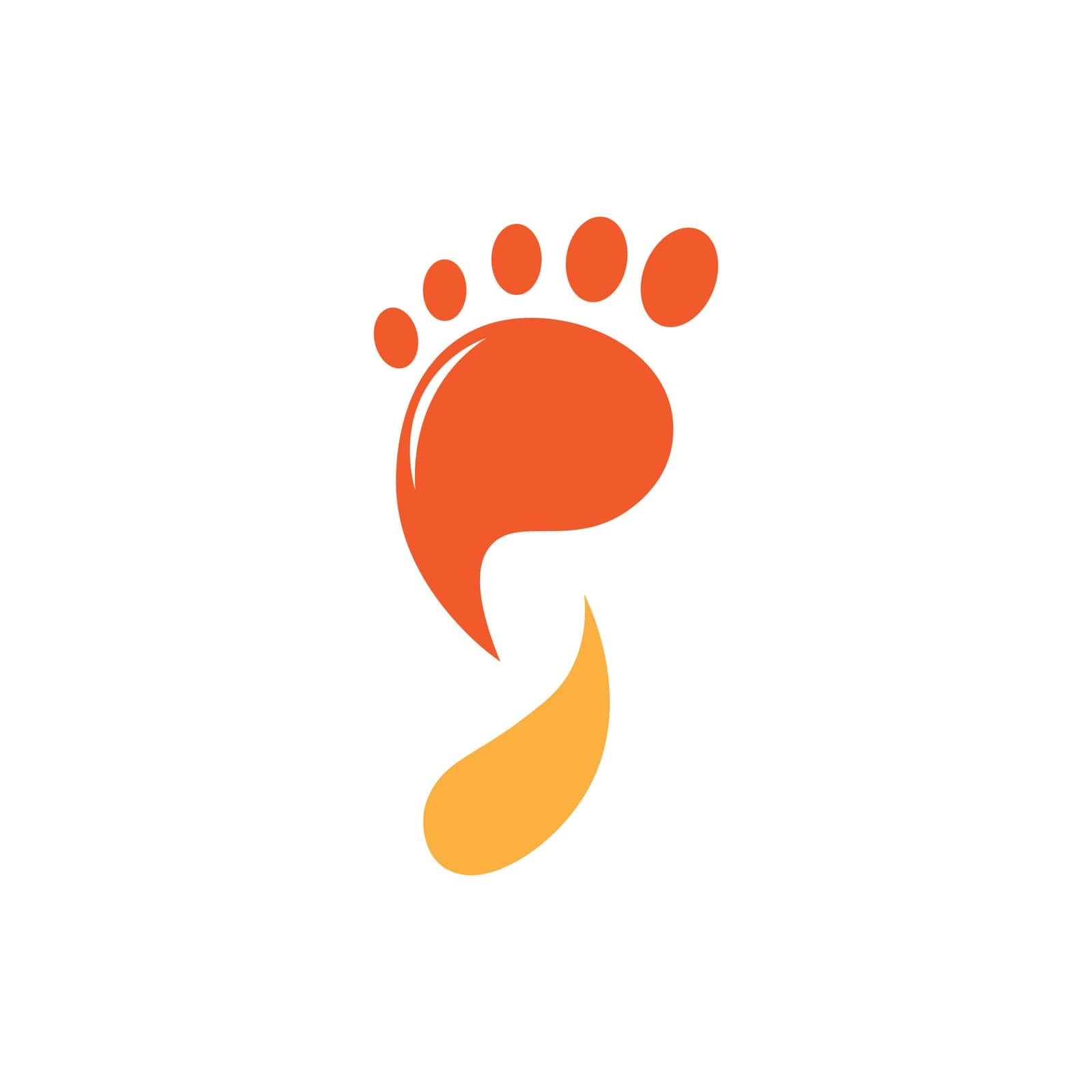 foot illustration logo vector by ABD03