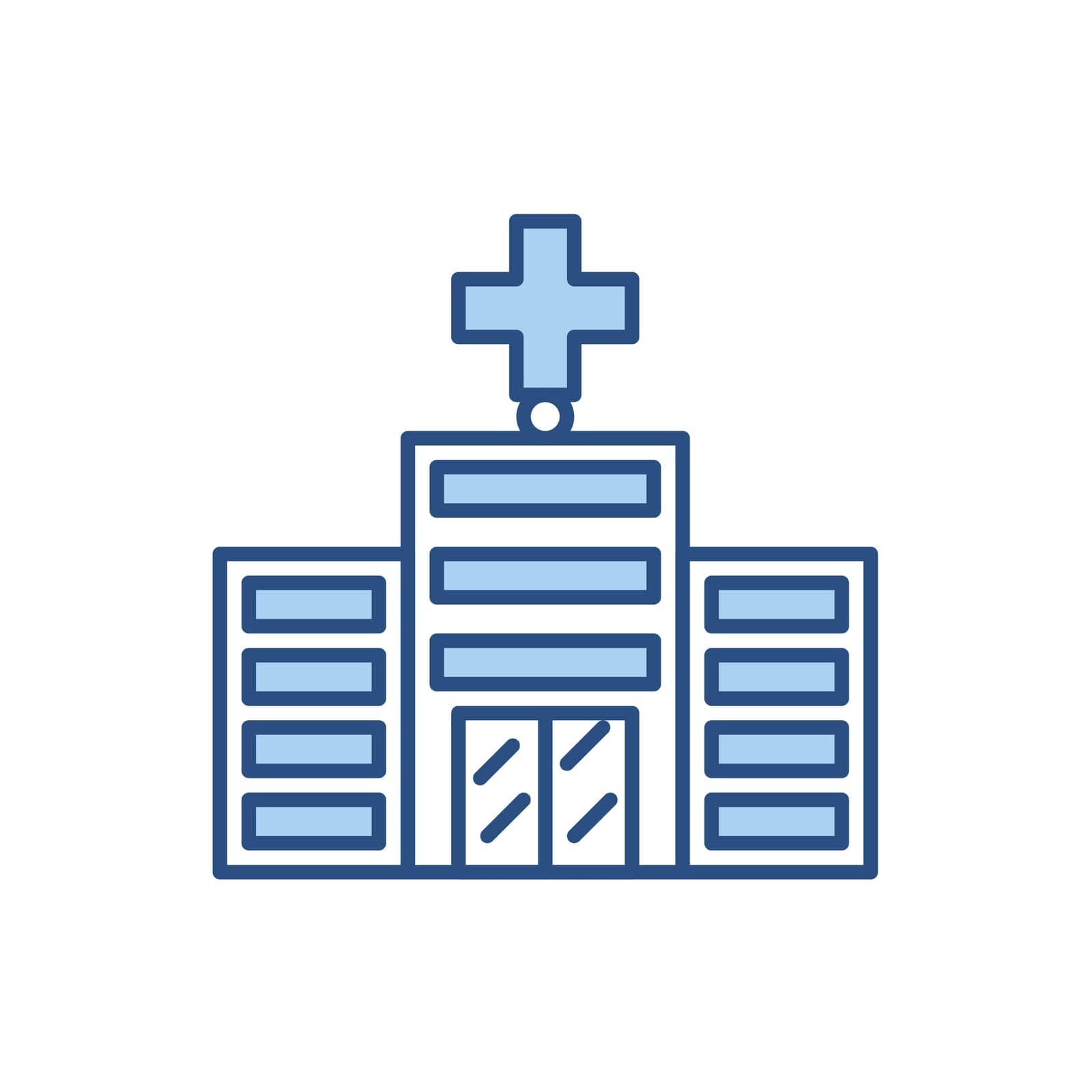 Hospital related vector icon. by smoki