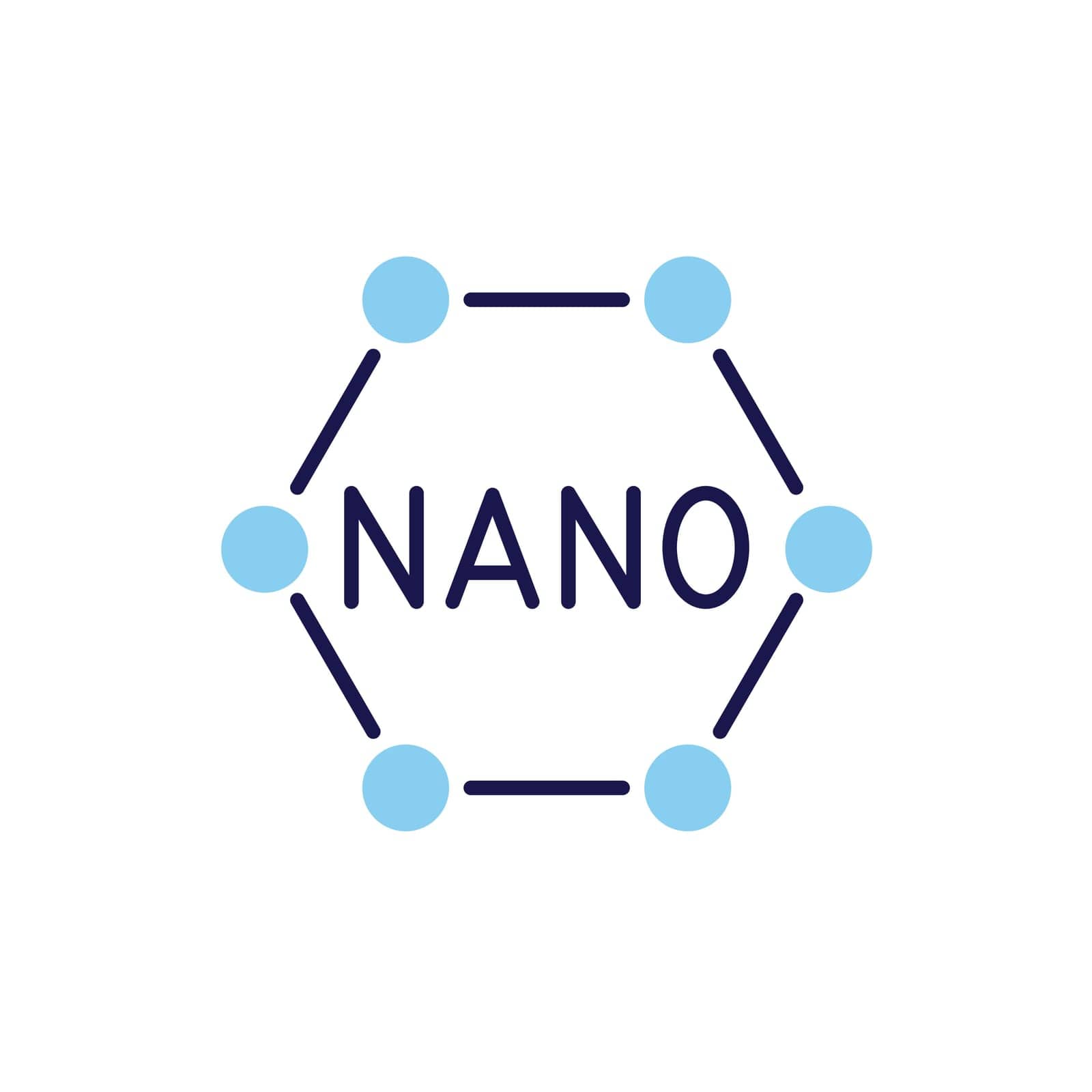 Nanotechnology related vector icon. by smoki