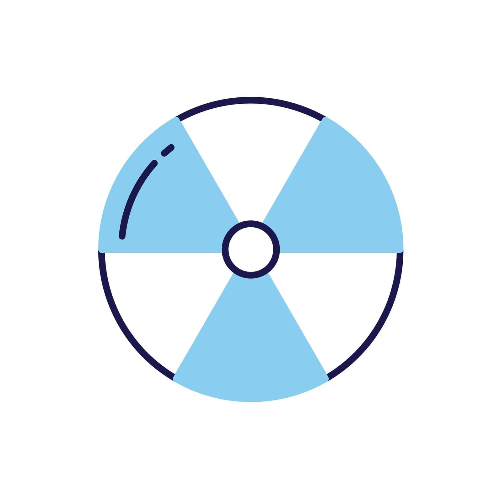 Radioactive related vector icon. by smoki
