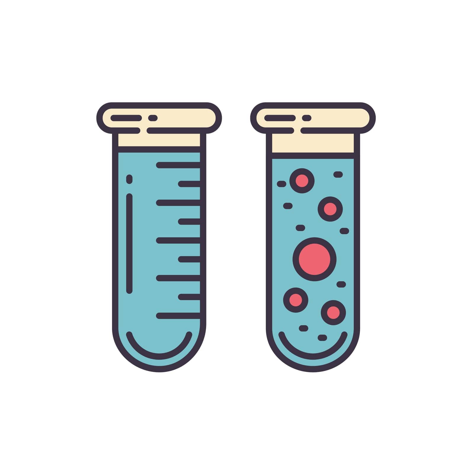 Test Tube related vector icon. by smoki