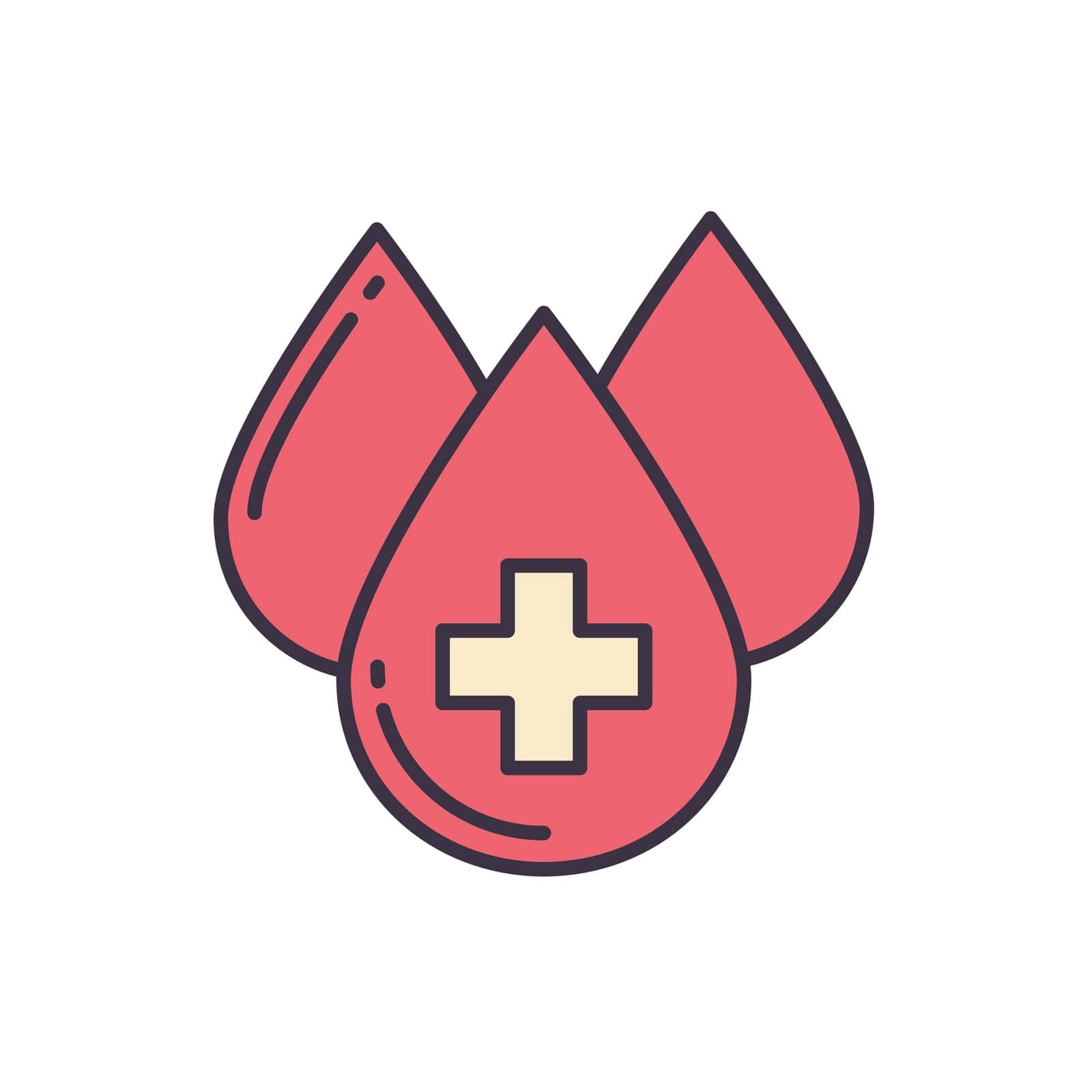 Blood Donation related vector icon. by smoki