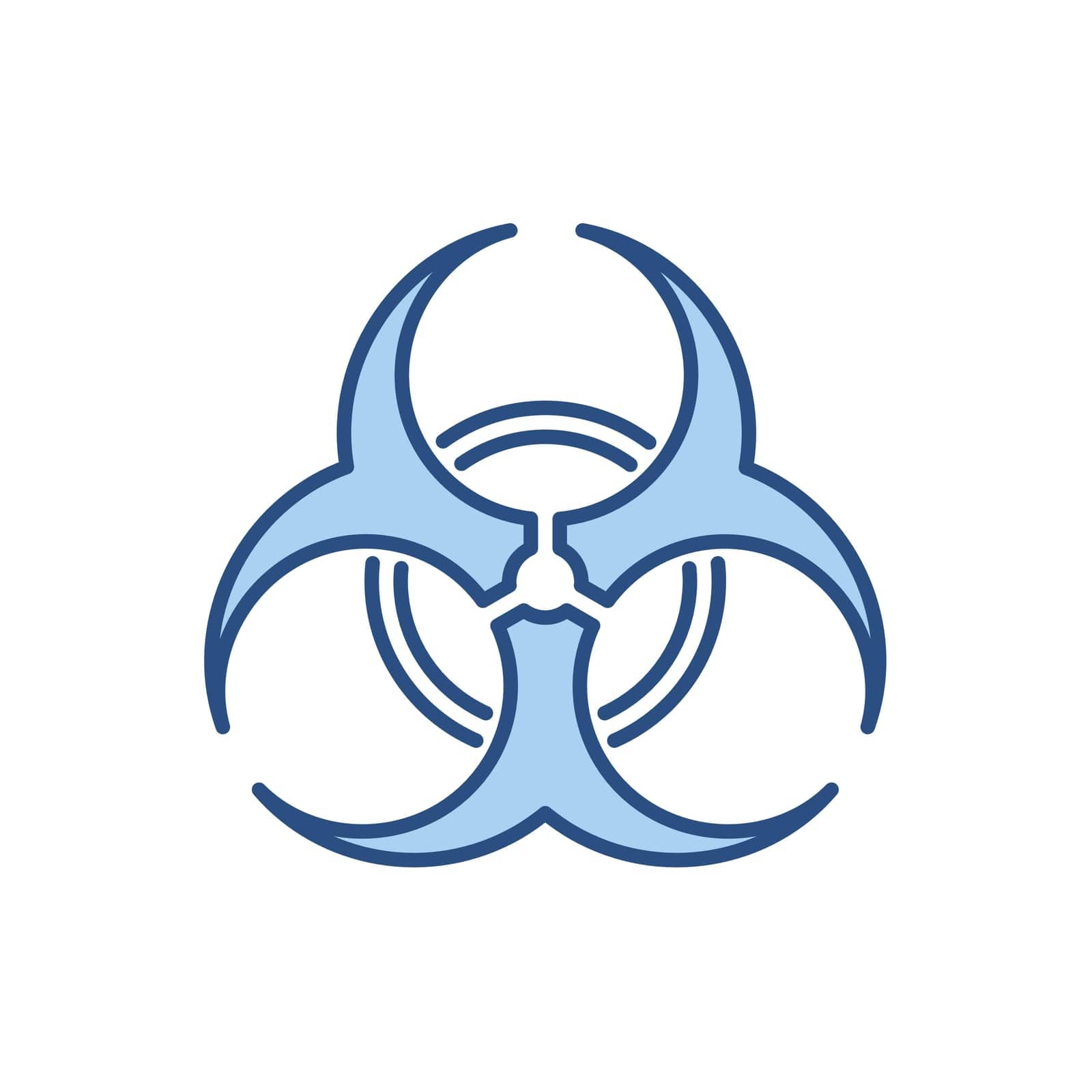 Biological Hazard related vector icon. by smoki