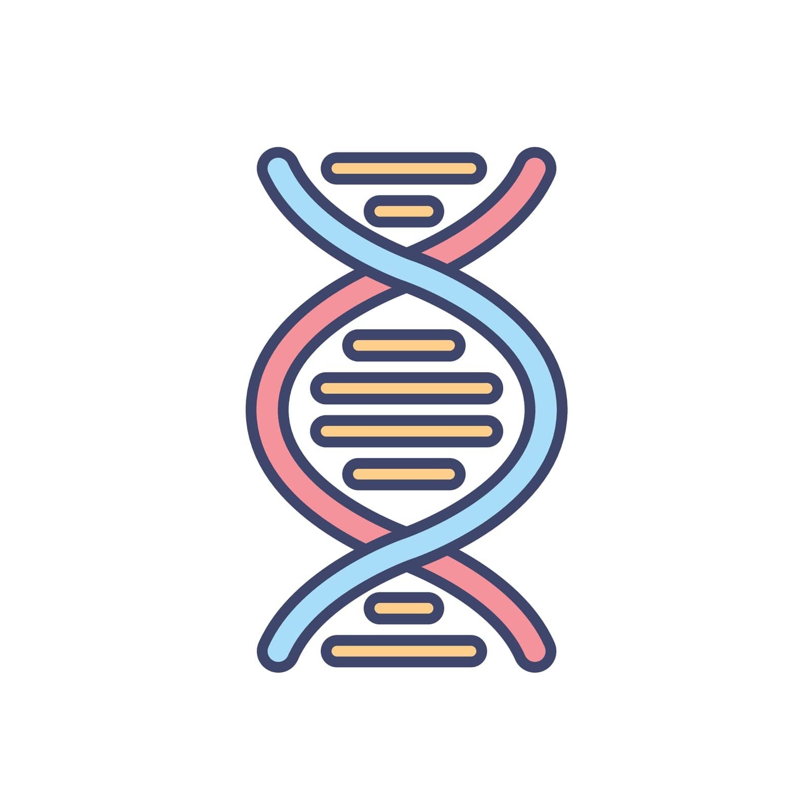 DNA related vector icon. by smoki