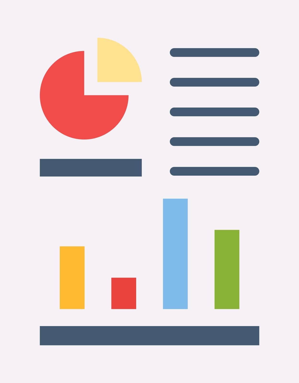 Stats icon vector image. by ICONBUNNY