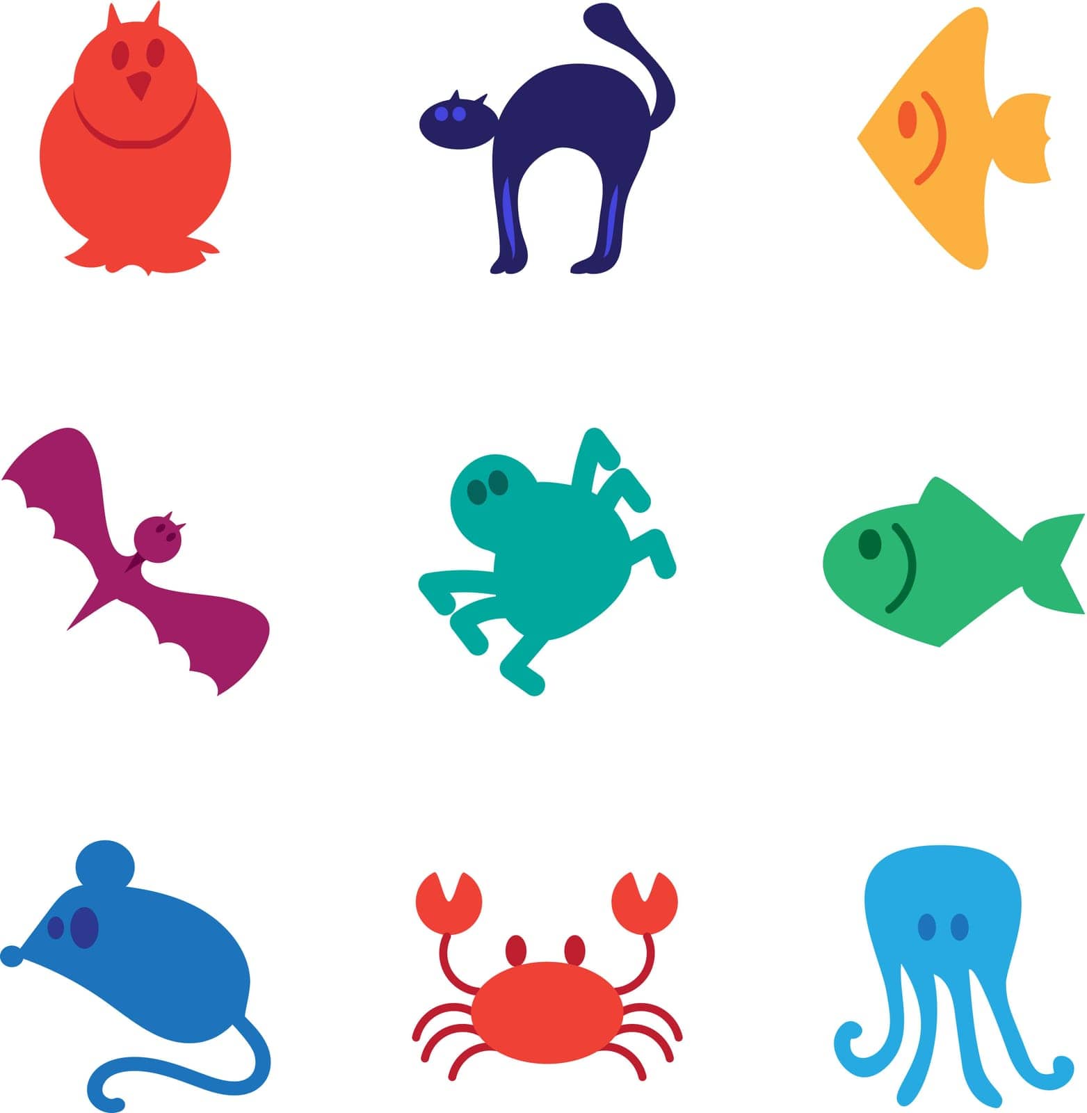 Animals icons set by barsrsind